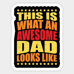 Fantastic Dad Fun Quote Daddy Father Sticker